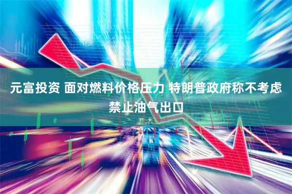元富投资 面对燃料价格压力 特朗普政府称不考虑禁止油气出口