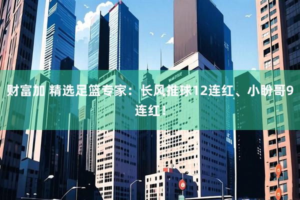 财富加 精选足篮专家：长风推球12连红、小盼哥9连红！
